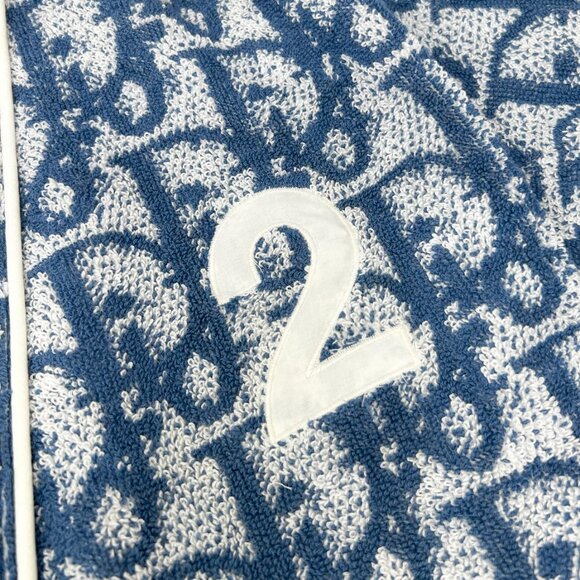 Christian Dior Vintage Trotter Monogram Logo Bathrobe #L Terry Cloth [105820] - Picture 6 of 12